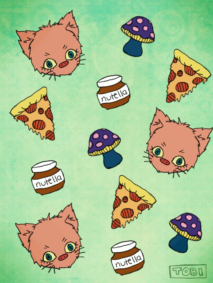 Pizza cats drawing GIF Find on GIFER