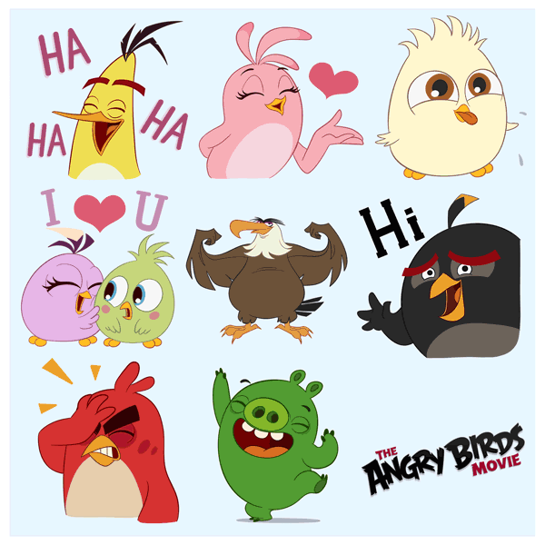 GIF facebook stickers angry birds animated GIF on GIFER