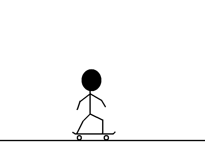 Skate simple stick figure GIF Find on GIFER