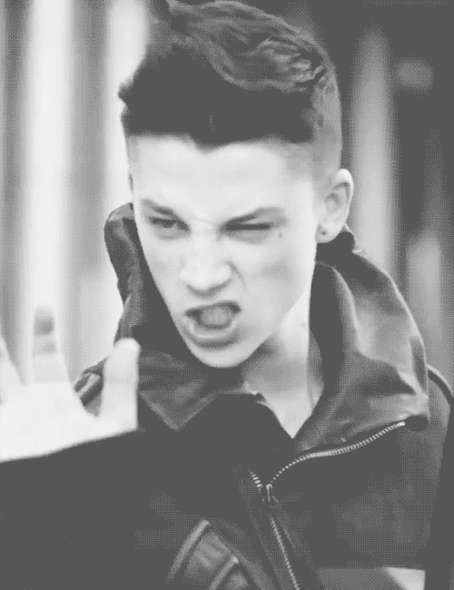 Boy black and white playing GIF Find on GIFER