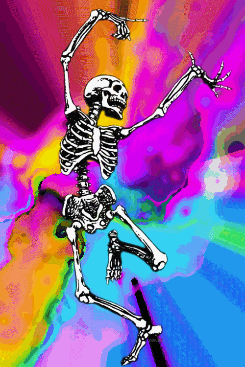 GIF trippy skeleton animated GIF on GIFER