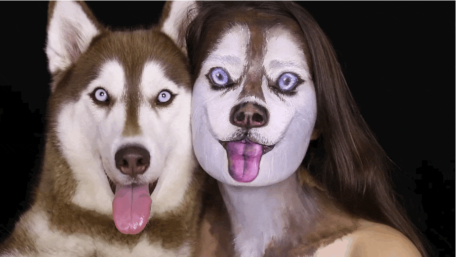 Dog look makeup GIF Find on GIFER