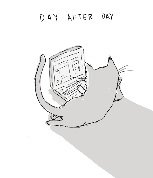 Life drawing cat GIF Find on GIFER