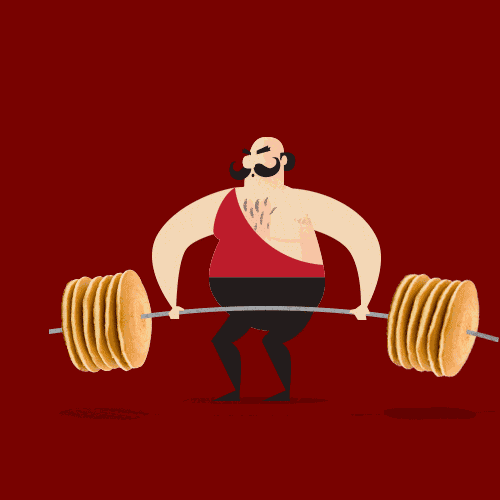 GIF weightlifting strong pancakes animated GIF on GIFER by Dujas