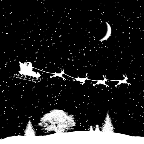 Christmas snow night GIF on GIFER by Bozel