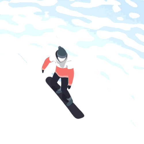 Snowboarding winter GIF on GIFER by Opilmeena
