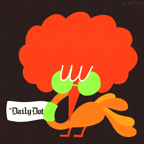 Thanksgiving turkey afro GIF on GIFER by Kulasida