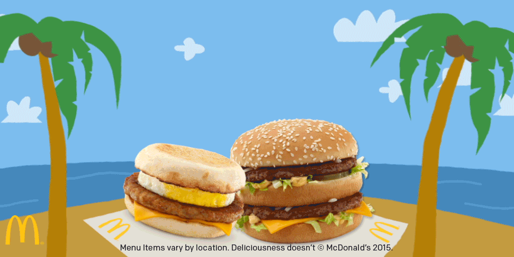 Big mac beach romance GIF on GIFER by Dujas