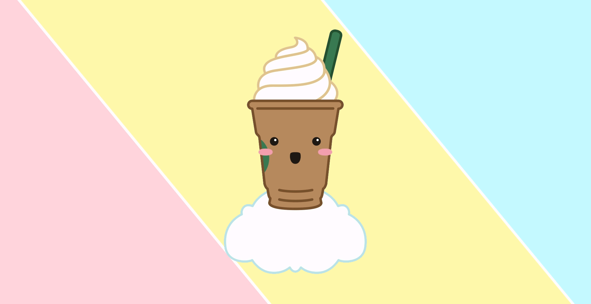 Frappuccino caramel tierno GIF Encontrar en GIFER