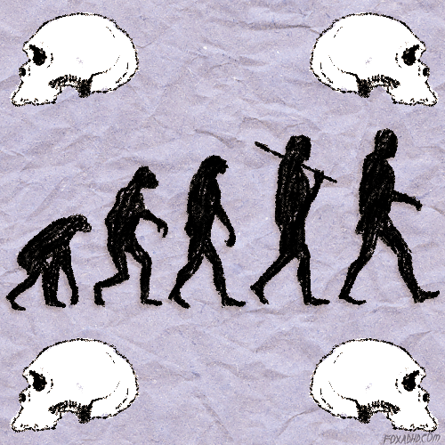 Neanderthal fox science GIF Find on GIFER