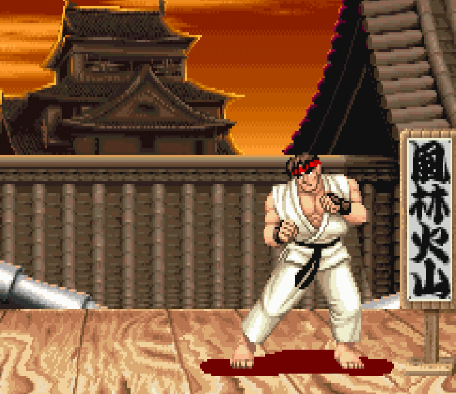 GIF ryu street fighter ii hadoken animated GIF on GIFER