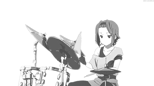 Drums instrument anime GIF Find on GIFER