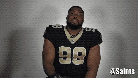 GIF sheldon rankins new orleans flexing animated GIF on GIFER