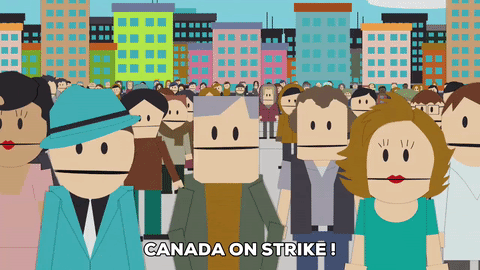 Picketing on strike mad GIF Find on GIFER