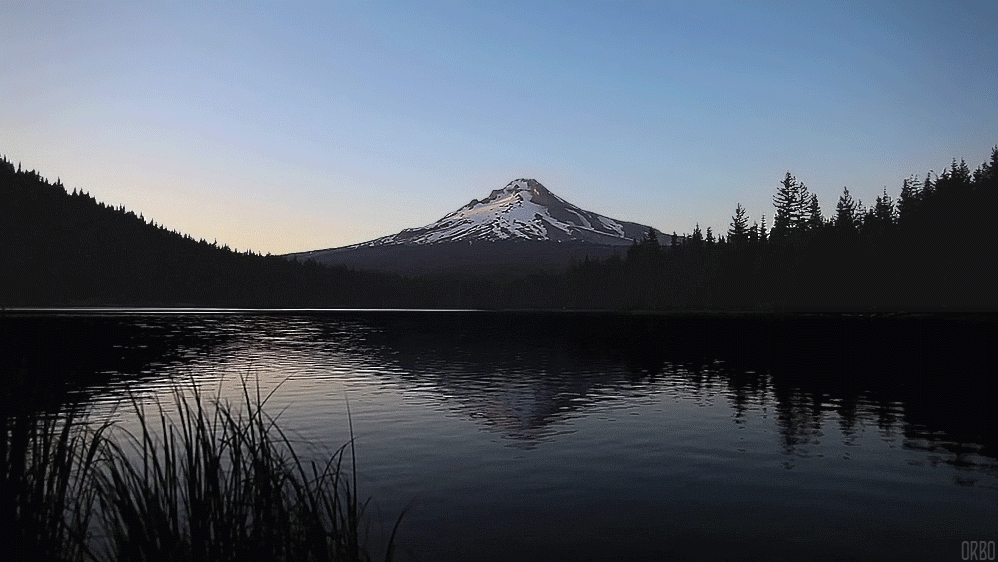 GIF lake oregon hood animated GIF on GIFER