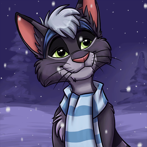 Art cat snow GIF Find on GIFER