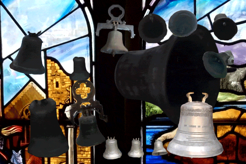 Stained glass church bells bells GIF Encontrar en GIFER