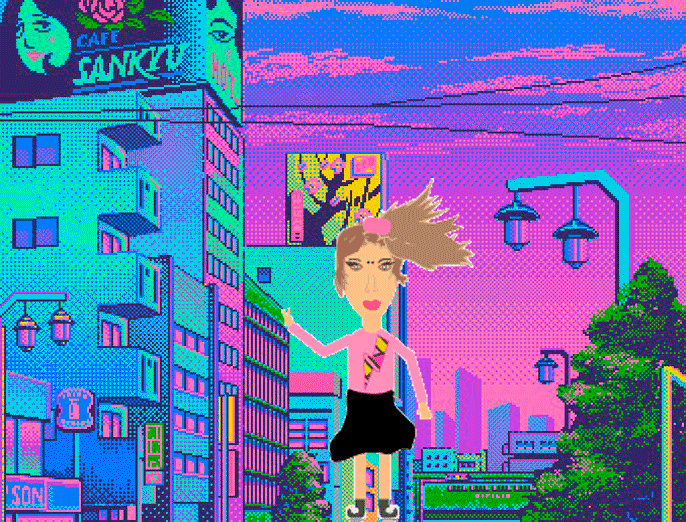 Game vaporwave art GIF Find on GIFER