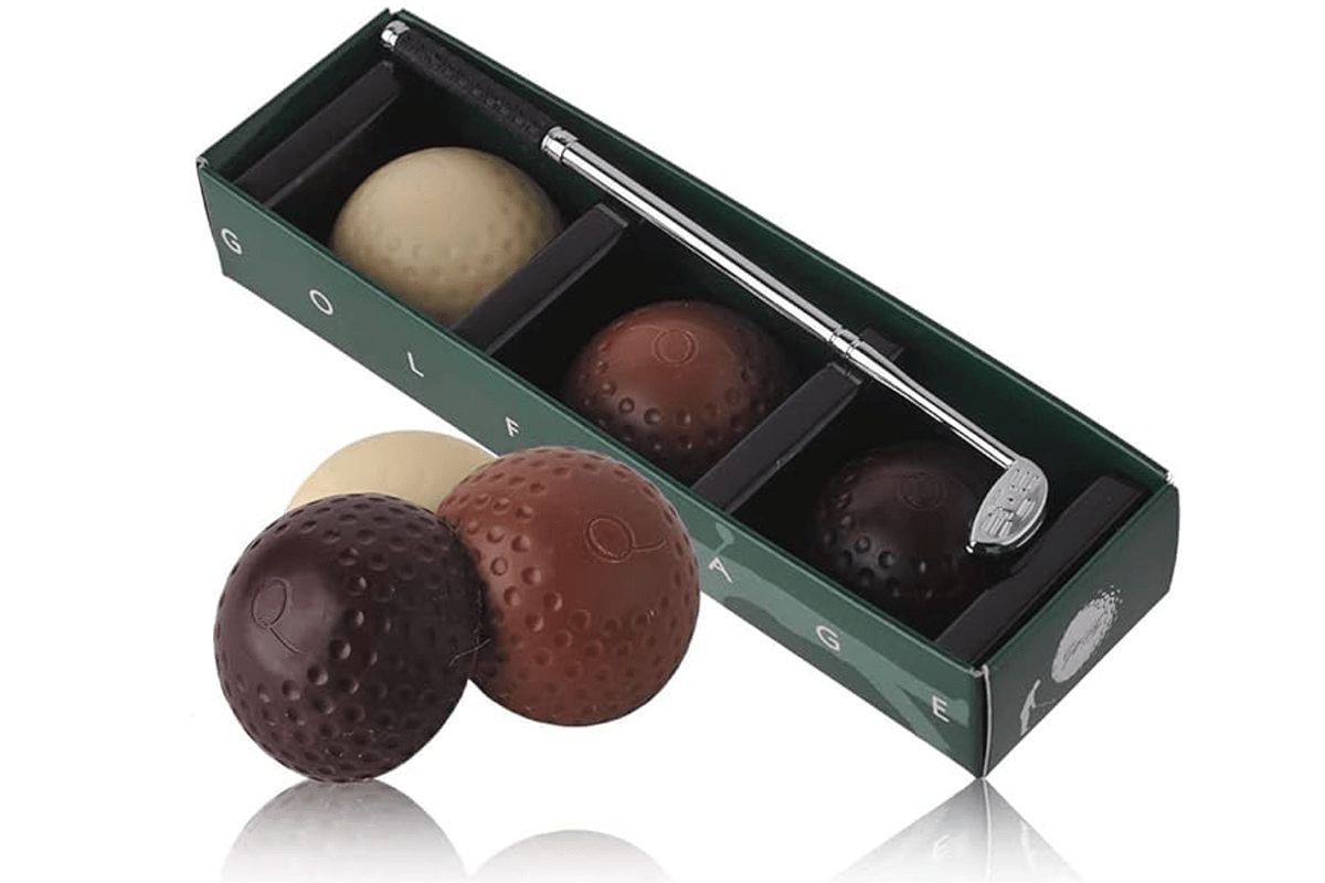 マキィズ「ゴルフボールチョコレートギフトセット」1188円（3個入り）｜ゴルフトピック｜GDO