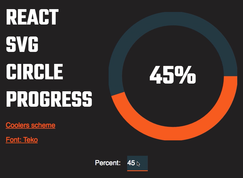 GitHub iddan/progresscircle Circular progress bar made with React