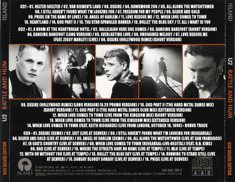 Download U2 Rattle And Hum (3CD Deluxe Edition) (2021) [FLAC] Torrent