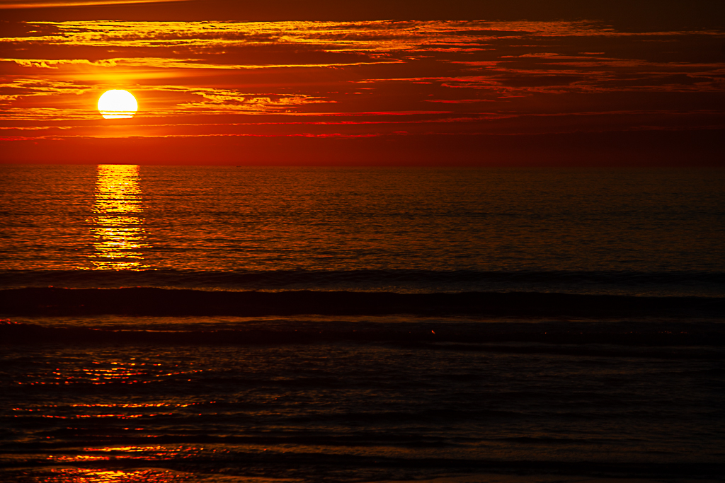 Canon EF 70200 f/4.0 L USM Couché de soleil sur Quiberon