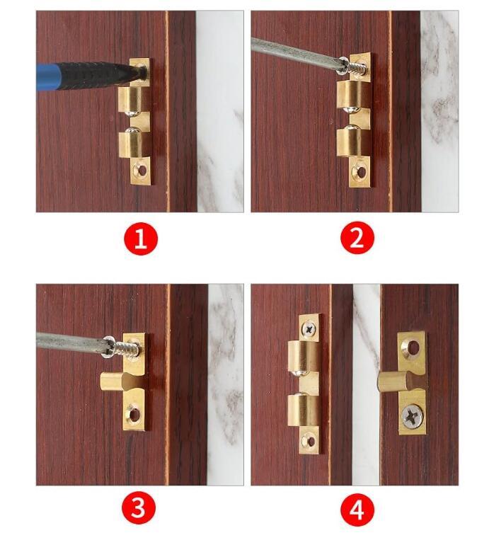 Furniture Catch, Pack of 4 Tension Latches for Cupboard Door