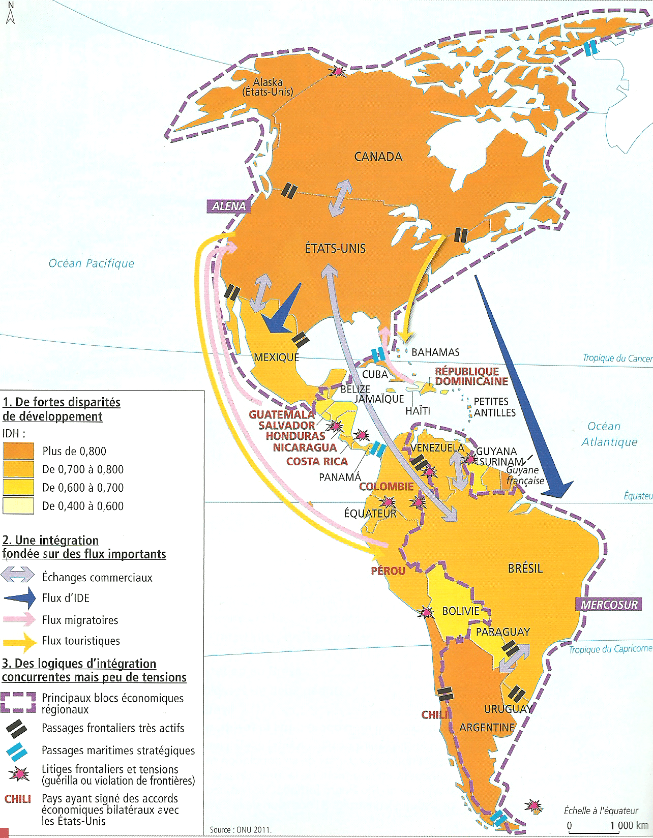 III. 1. L’Amérique puissances du Nord, affirmation du Sud dHG