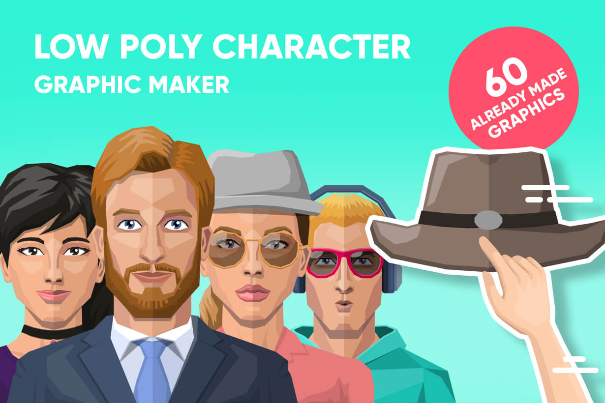 Male Low Poly Character Creator GraphicMama