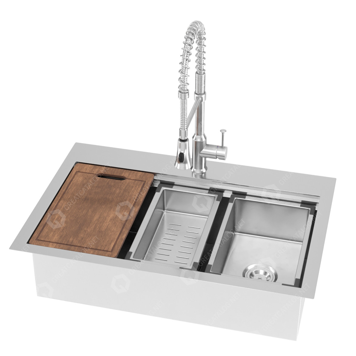 Sink and Faucet American Standard Chive & Pekoe 3D model GreatCatalog