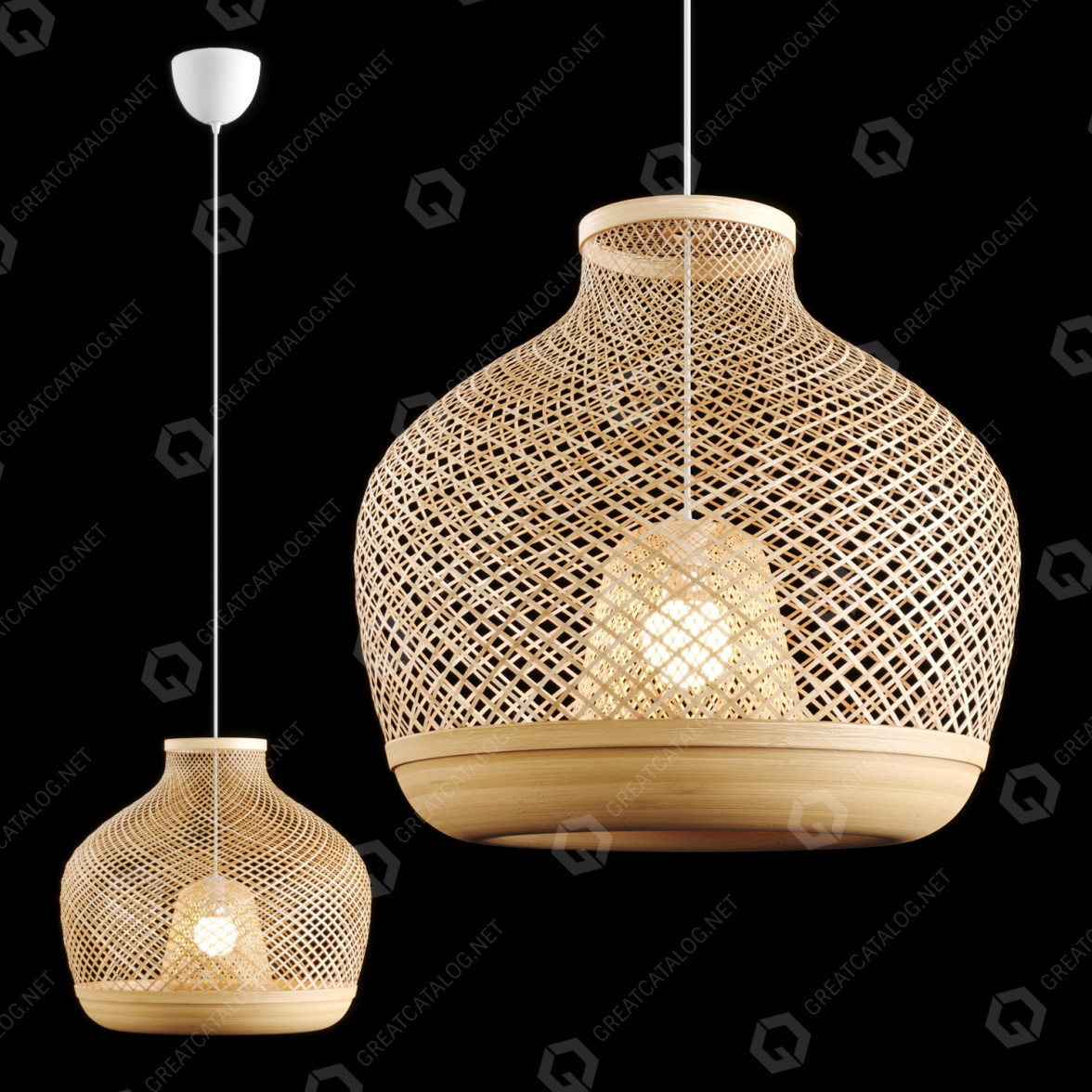 Pendant Lamp IKEA Misterhult 3D model - GreatCatalog 17569