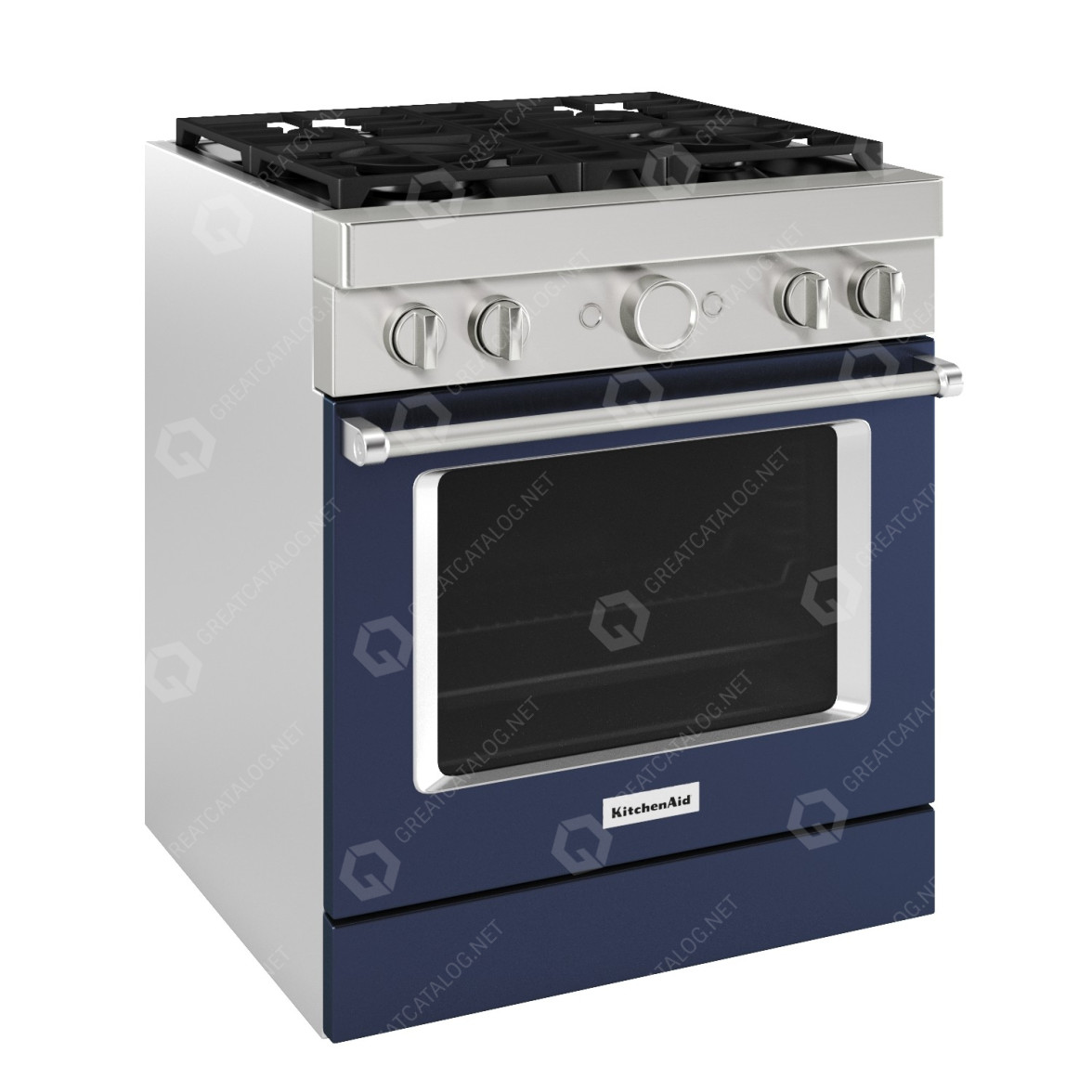 Stove KitchenAid 30" Smart Commercialstyle Dual Fuel Range 3D model