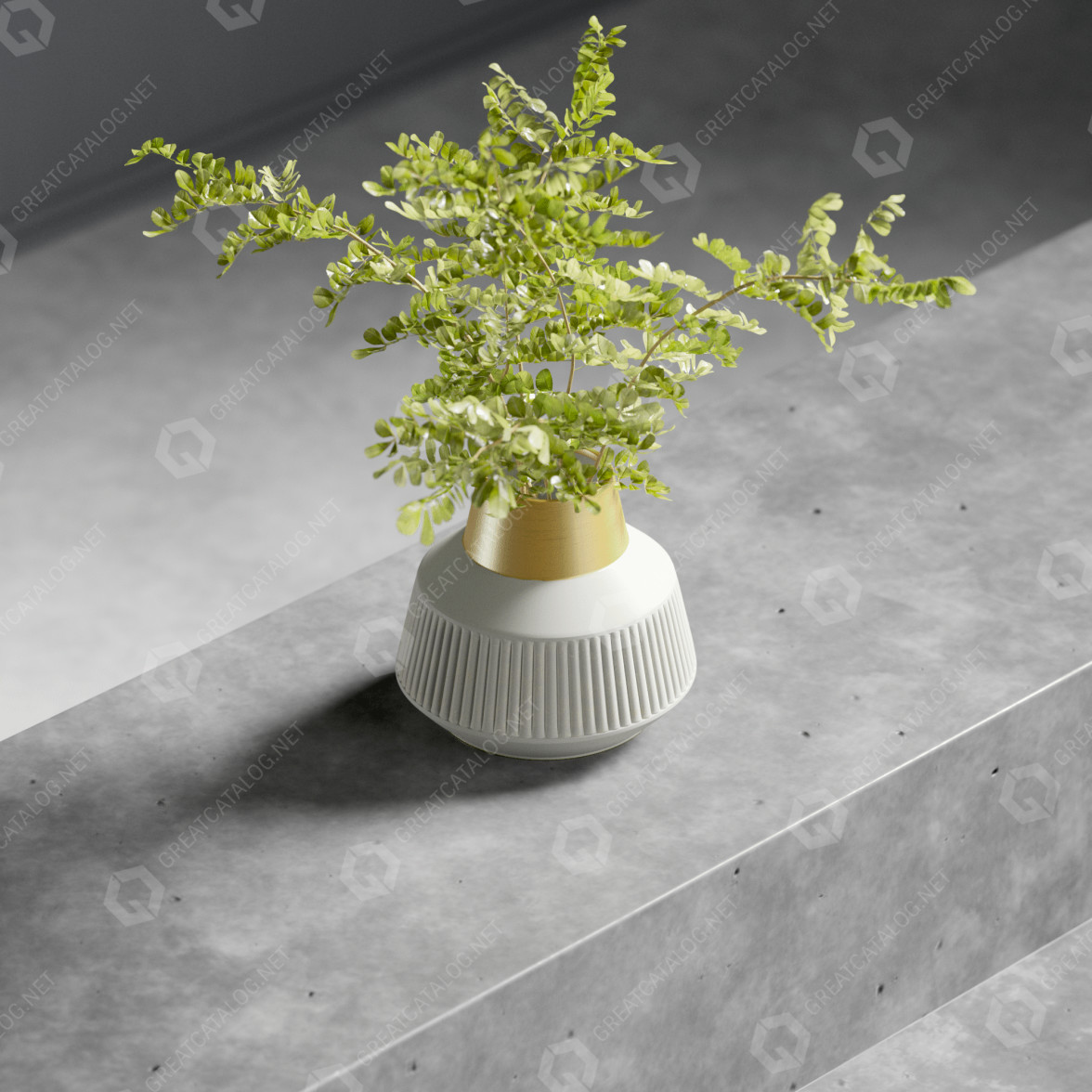 Boxwood in Vase 3D model・Download 3D models・Great Catalog