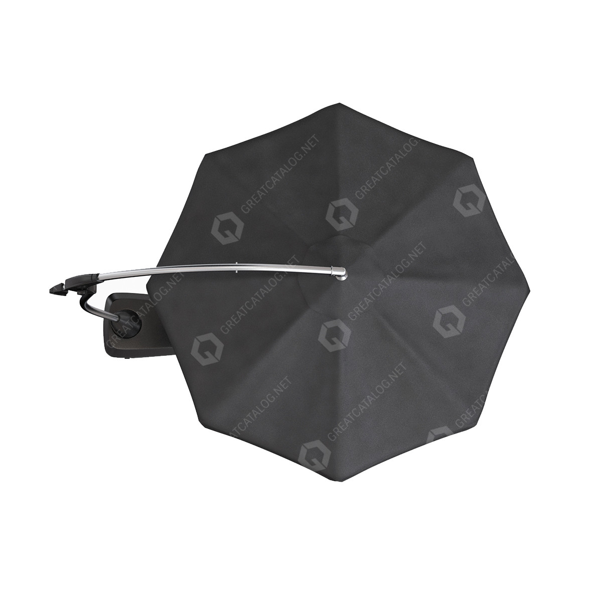 Umbrella Jysk Hanging Parasol Haugesund D300 Black 3D model