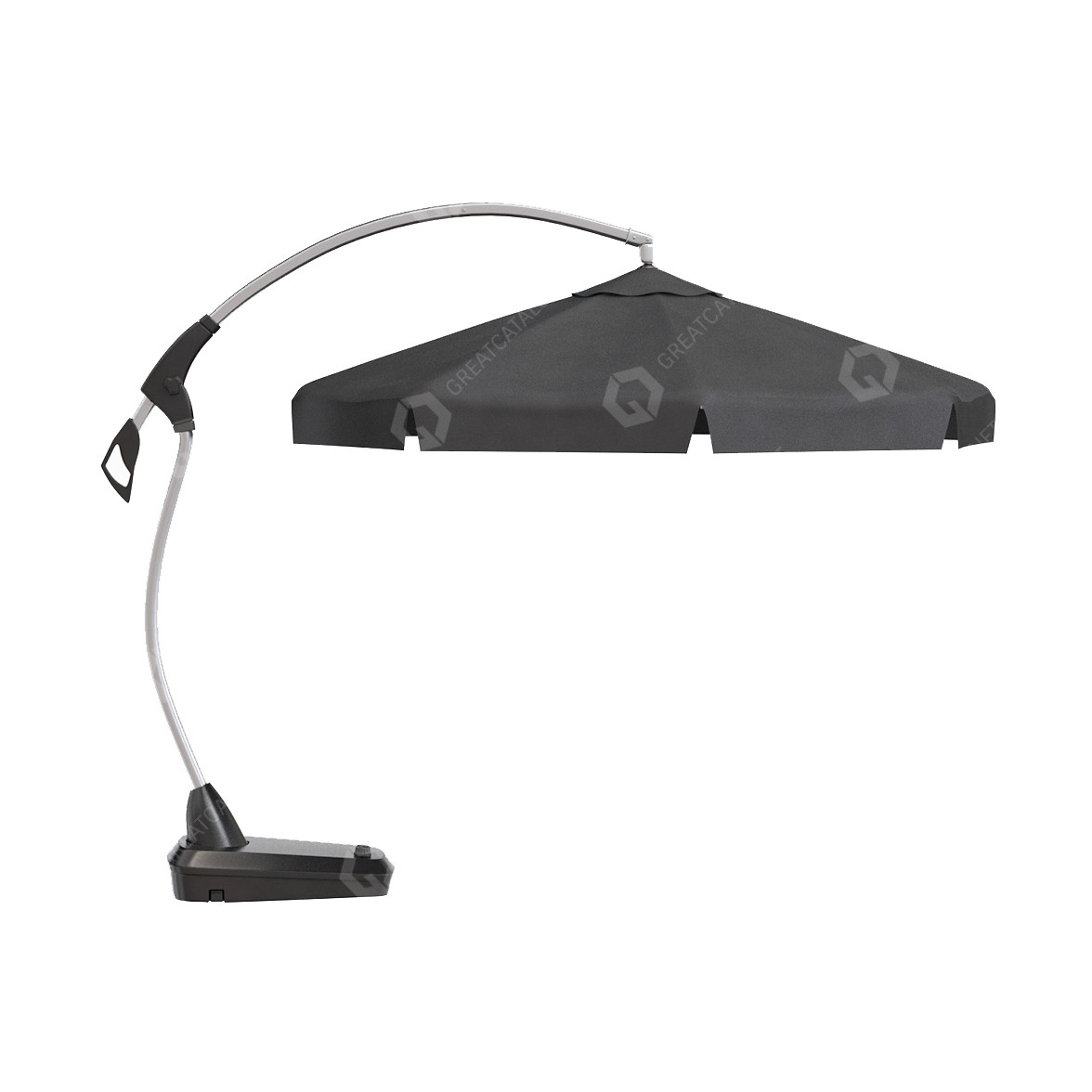 Umbrella Jysk Hanging Parasol Haugesund D300 Black 3D model