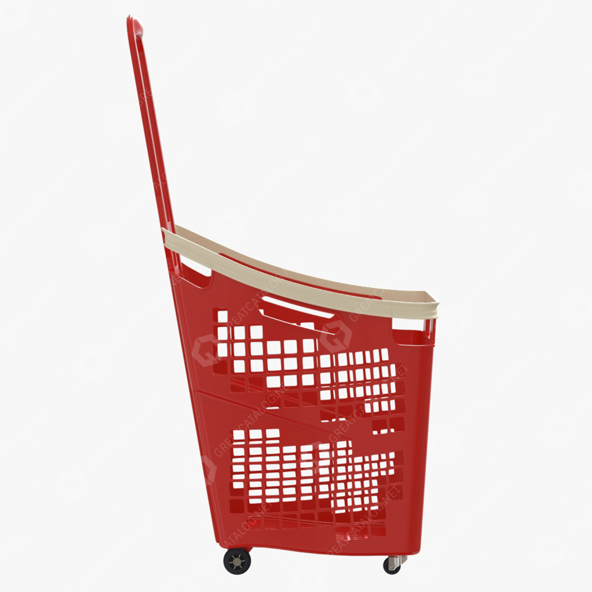 Basket Supermarket Trolley 3D model・Download 3D models