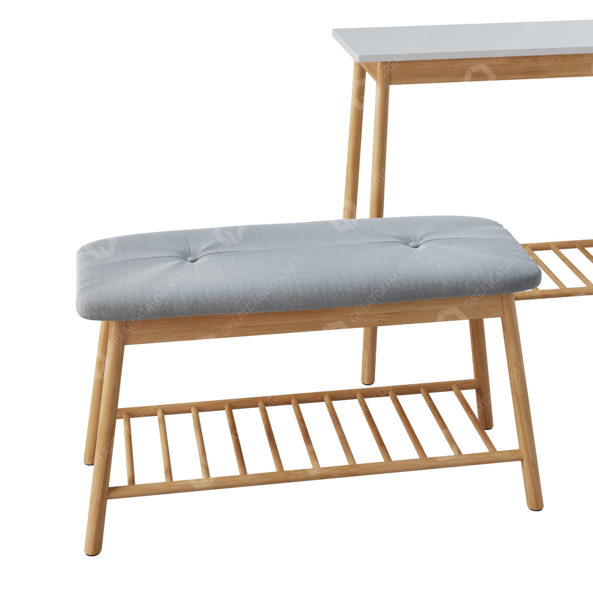 Console Table, Bench and Hanger Jysk Lobby Furniture Set 3D model