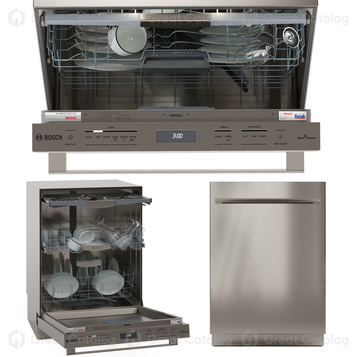 Dishwashers Bosch Collection 800 Series 3D model GreatCatalog 51570