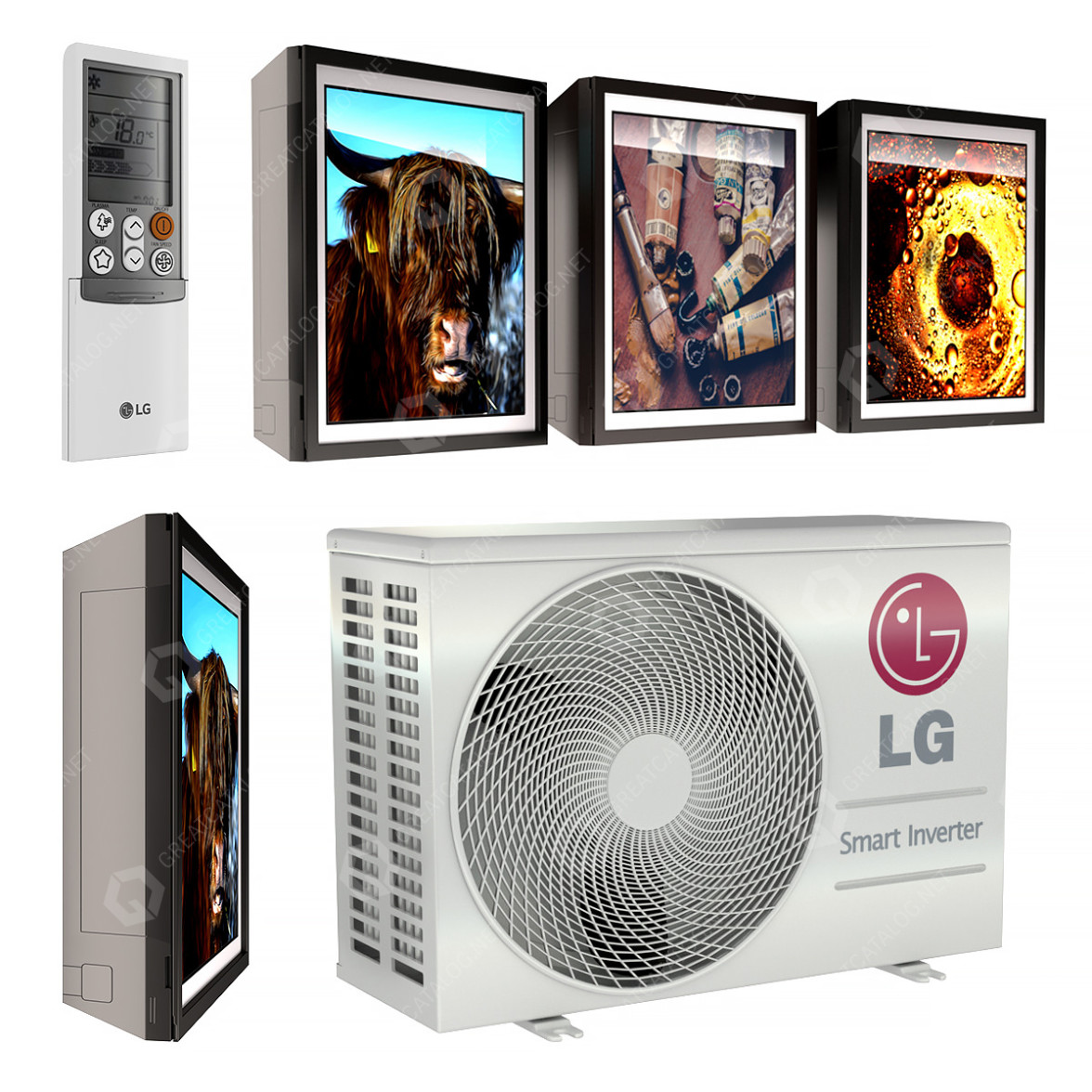 Air Conditioner LG Electronics A12FR Artcool Gallery 3D model
