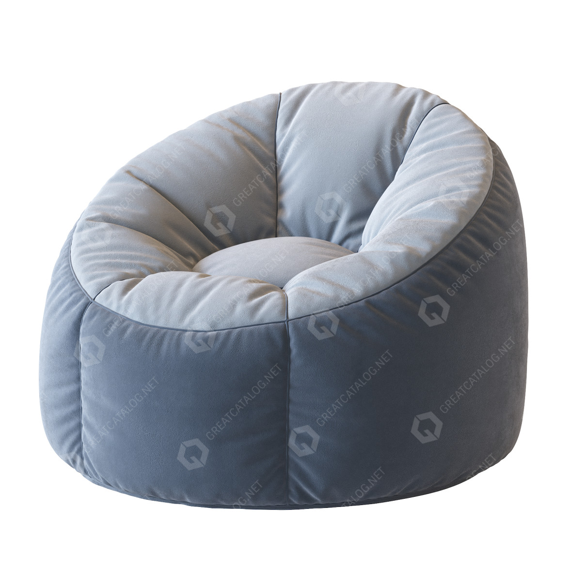Bag Chair West Elm Bean Bag 3D model GreatCatalog 6274