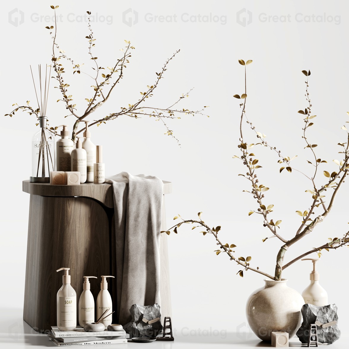 Decor Bathroom Accessories Set 36 3D model GreatCatalog 70585