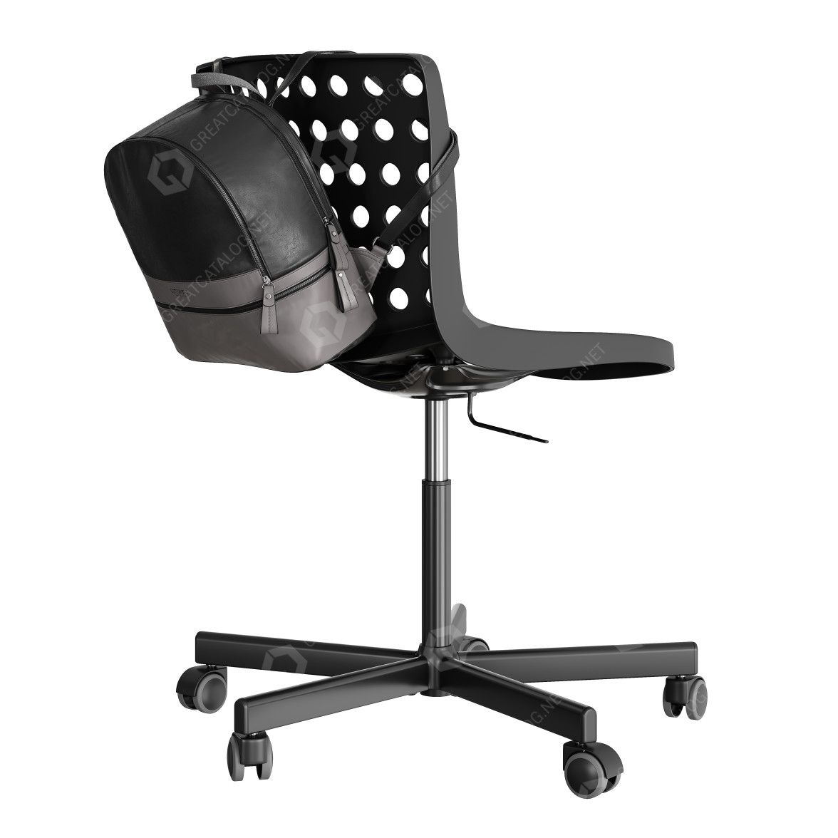 Office Chair and Backpack IKEA Skalberg Sporren 3D model GreatCatalog