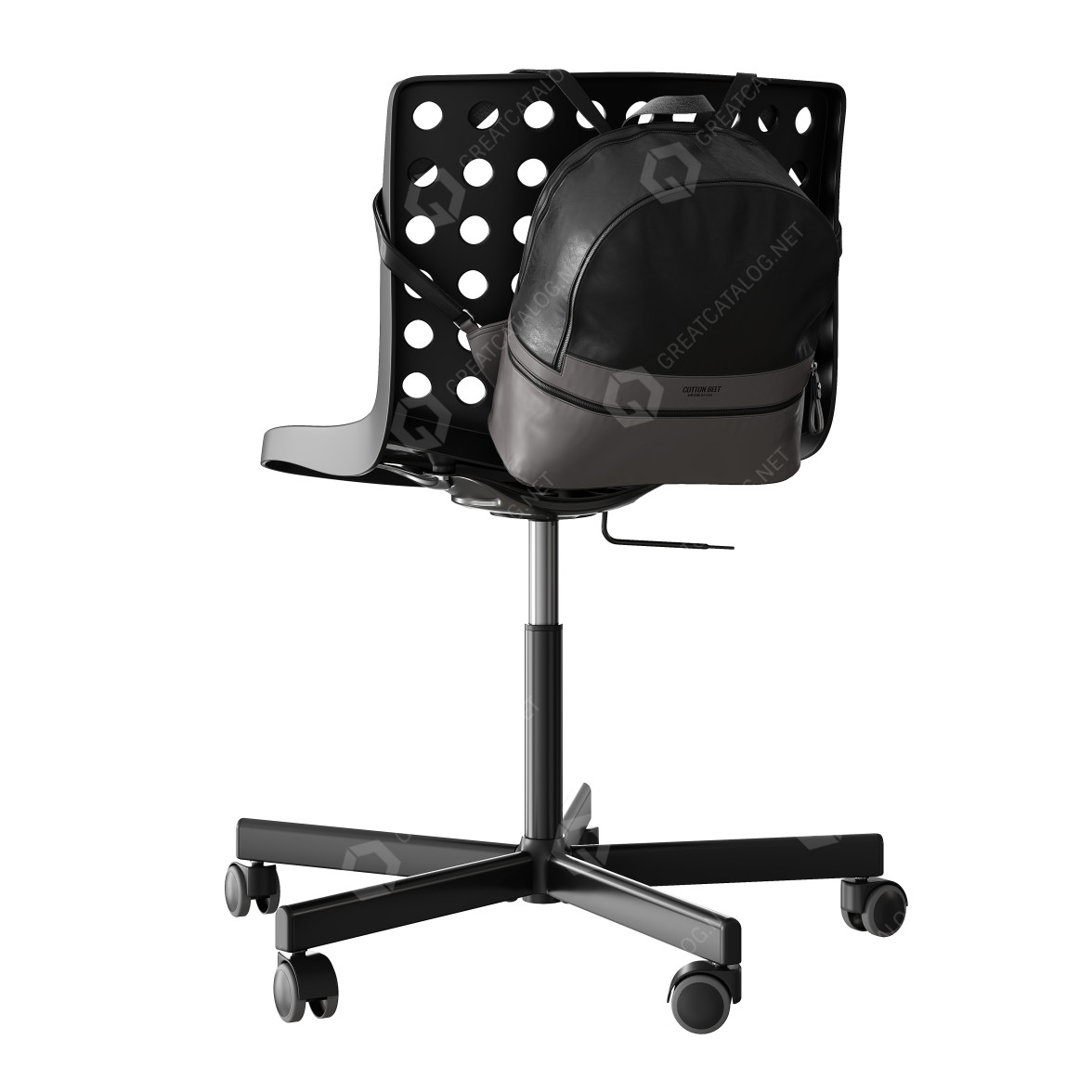 Office Chair and Backpack IKEA Skalberg Sporren 3D model GreatCatalog