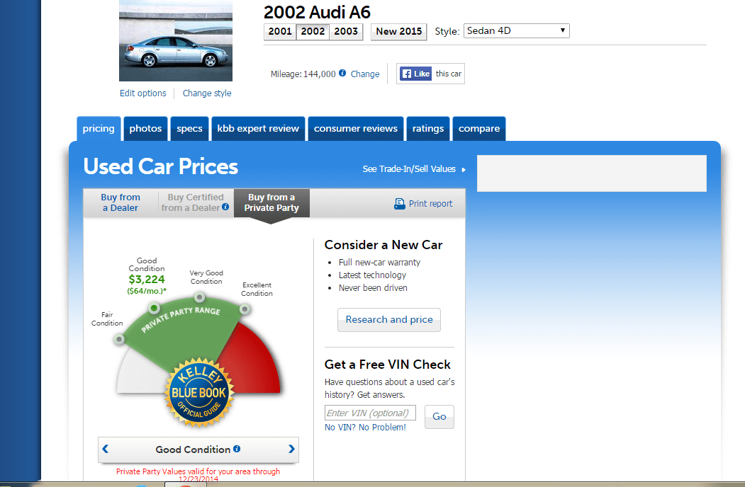 Is there a reason KBB says my car is only worth 1,500 2,000? cars