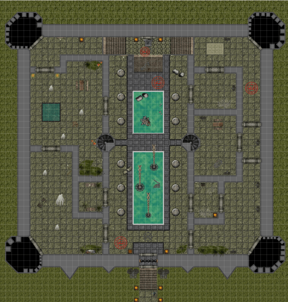 Morytania Slayer Tower, ground floor, from RuneScape dndmaps