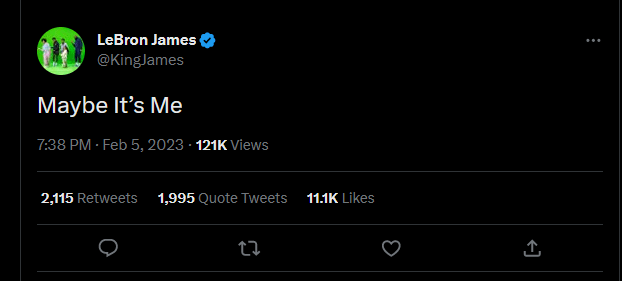 Lebron Tweets Maybe Its Me After Kyrie Gets Traded To Dallas
