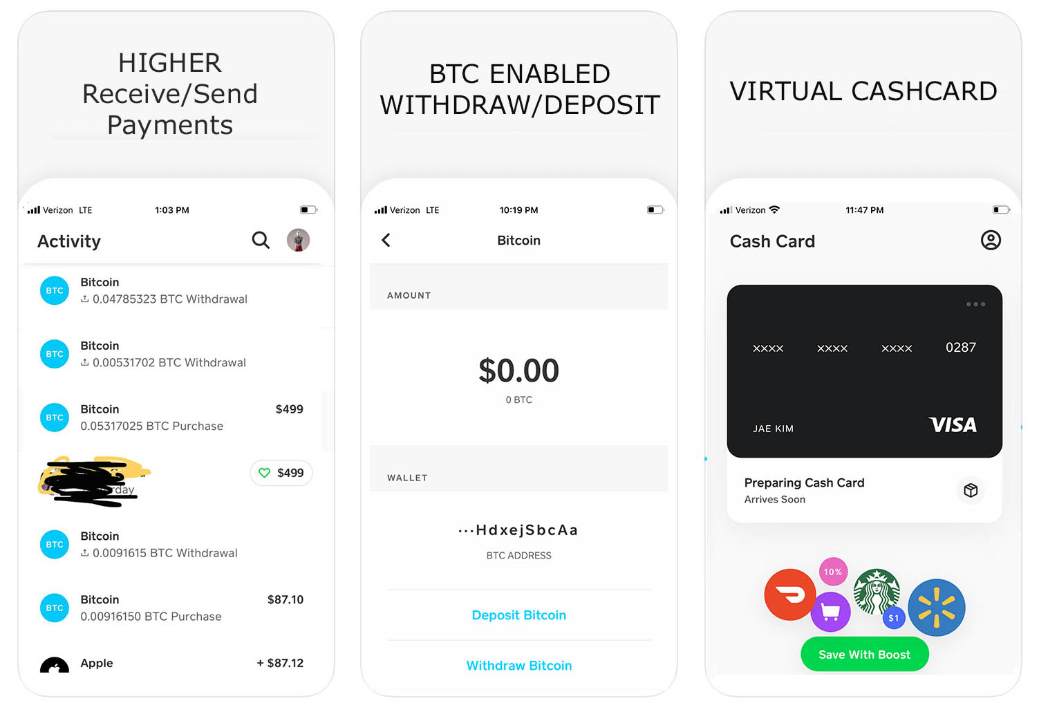 WTS///// US CASHAPP VERIFIED ACCOUNTS [btc] ENABLED