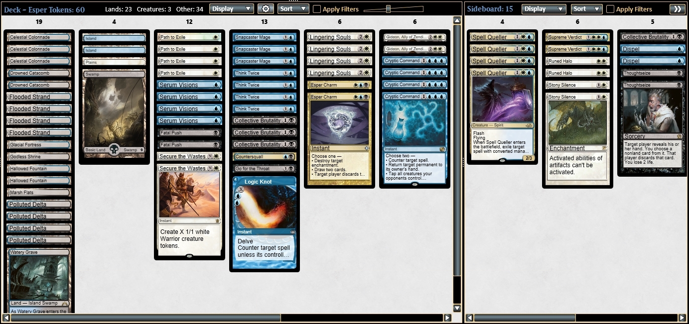 [MTG Modern] Esper TapOut Tokens Other TCG Discussion Yugioh Card