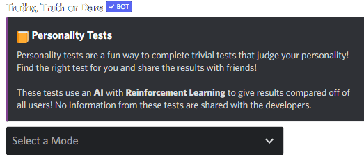 Add Truthy, Truth or Dare Discord Bot | The #1 Discord Bot List