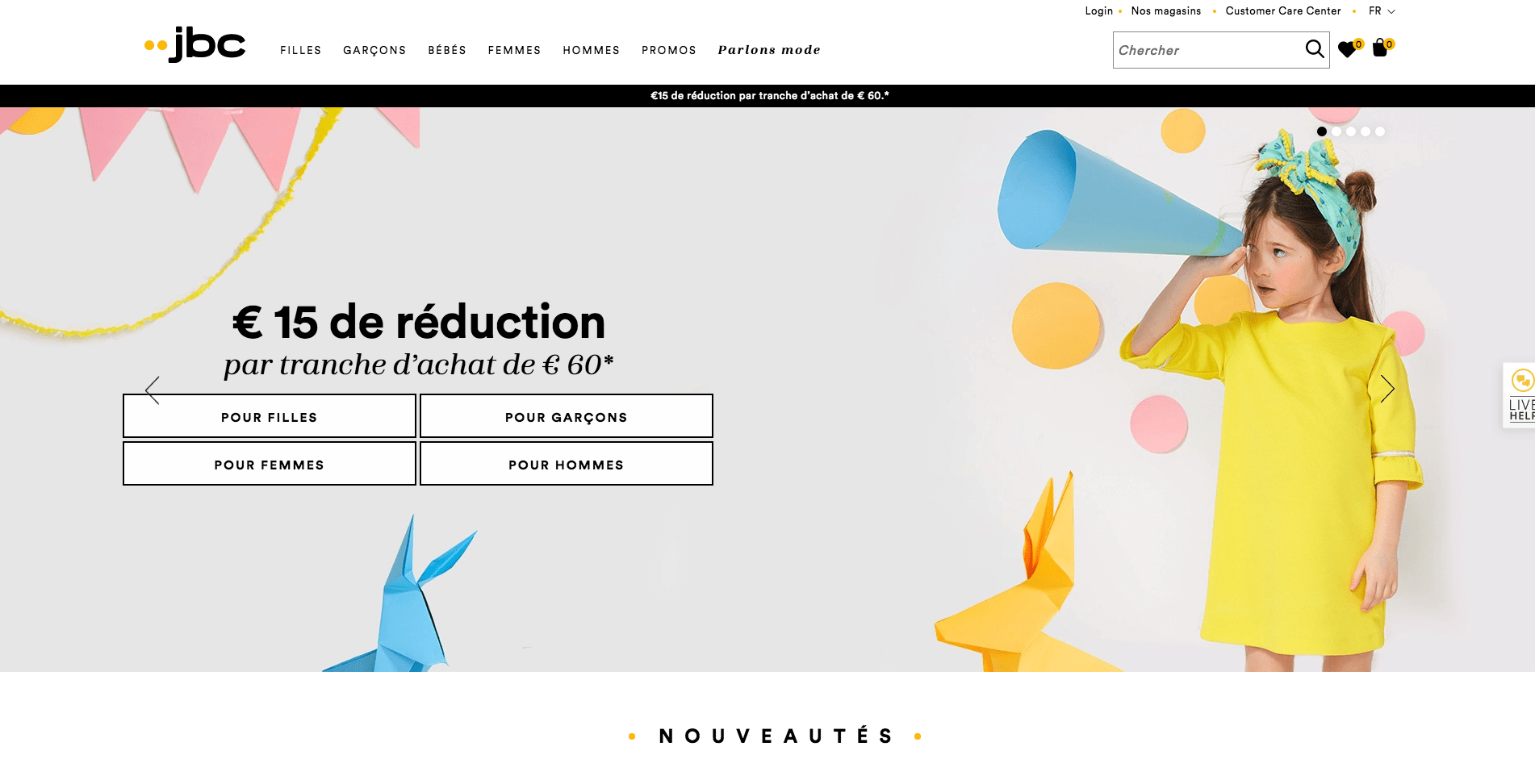 JBC 15 € de réduction pour Pâques Code Promo